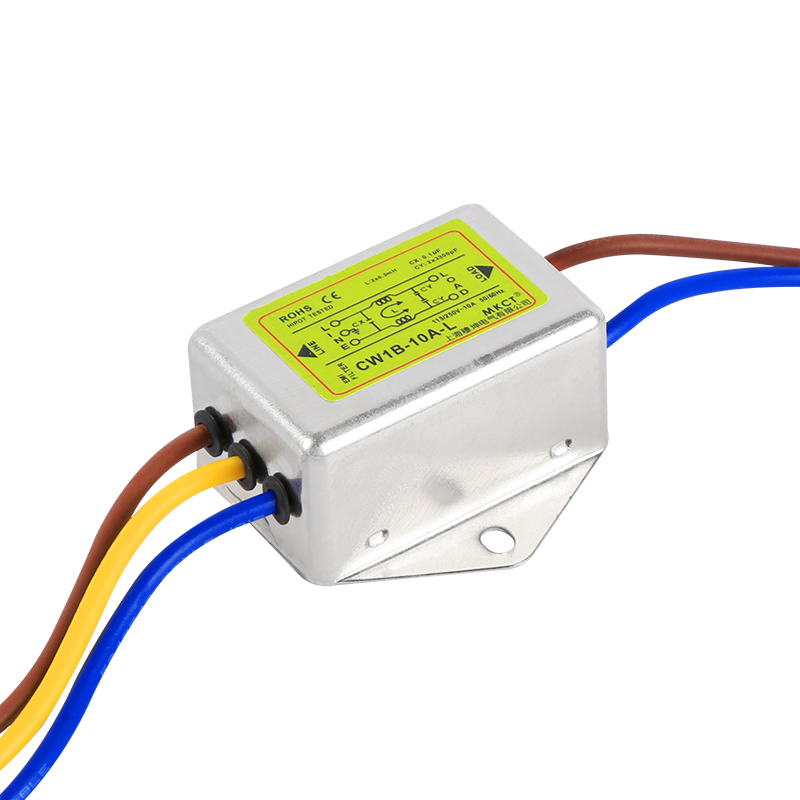 CW1B-1A/3A/6A/10A-L 115/250VAC Einphasiger EMI-Netzfilter vom Leitungstyp