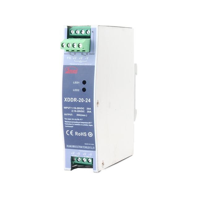 XDDR-20/DRDN-20 20A DIN-Schienen-Redundanzmodul 12V/24V/48V unterstützt 1+1 und N+1 Redundanzsystem