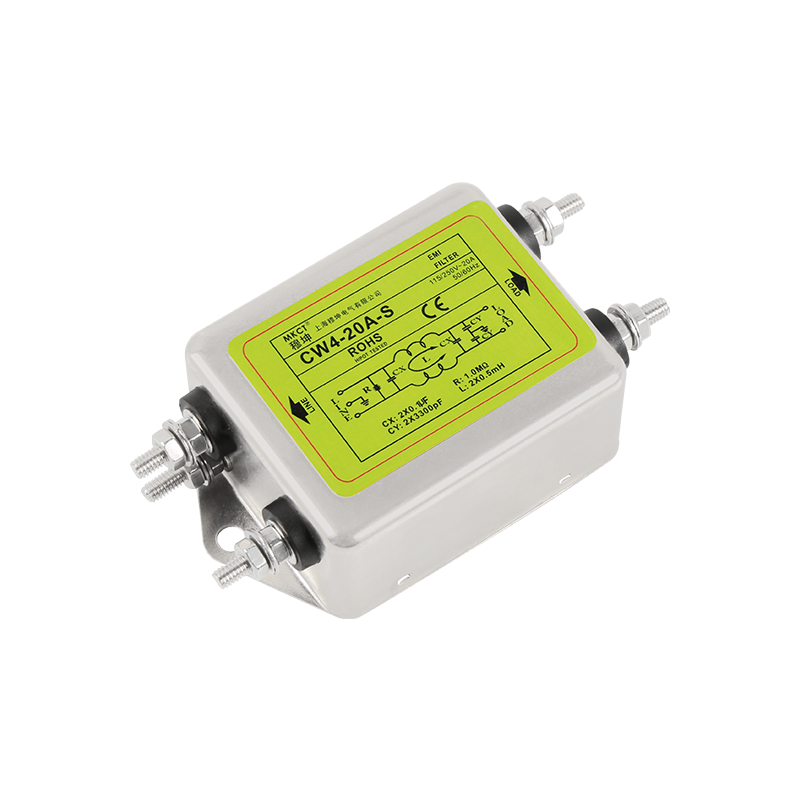 Bolzenanschluss, einphasiger AC 220 V, EMI-Reinigung, CW4-3A/6A/10A/20A/30A/40A-S Leistungsfilter
