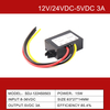 12V/24VDC bis 5VDC 3A bis 60A Nicht isolierter wasserdichter IP68-Abwärts-DC/DC-Wandler 