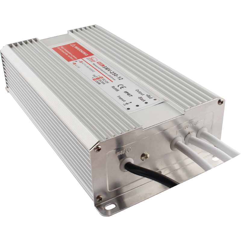 SMV-Serie, 10 W bis 1000 W, 5 V/12 V/15 V/24 V/48 V, Konstantspannung, Einzelausgang, wasserdichter IP67-LED-Treiber