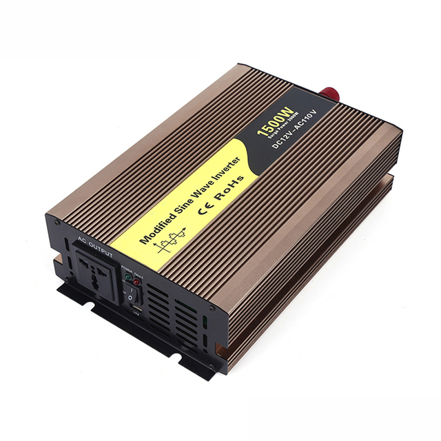 1500W DC12V/24V/48V bis 110VAC/220VAC modifizierter Auto-USB-Wechselrichter