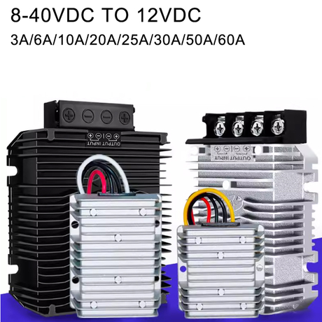8–40 V bis 12 V, 3 A bis 60 A, nicht isolierter DC/DC-Boost-Buck-Auto-Konverter mit einem Ausgang