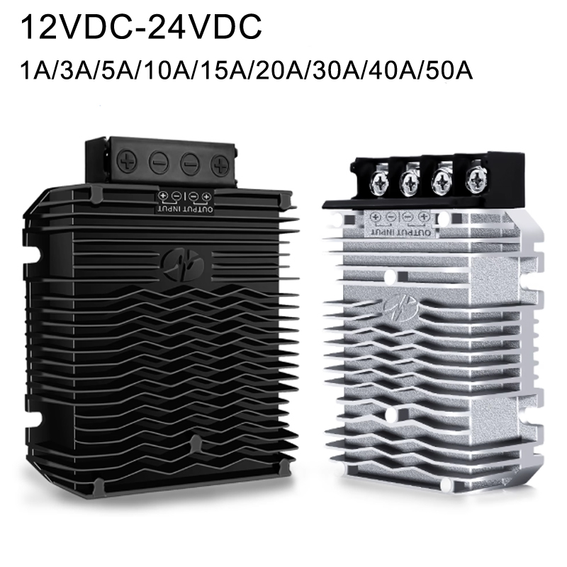 12 VDC bis 24 VDC 1–50 A nicht isolierter wasserdichter IP68-Aufwärts-DC/DC-Aufwärtswandler 