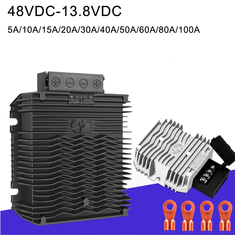 36 V/48 V DC bis 13,8 V DC, 5 A bis 100 A, Einzelausgang, IP68, nicht isolierter DC/DC-Wandler 