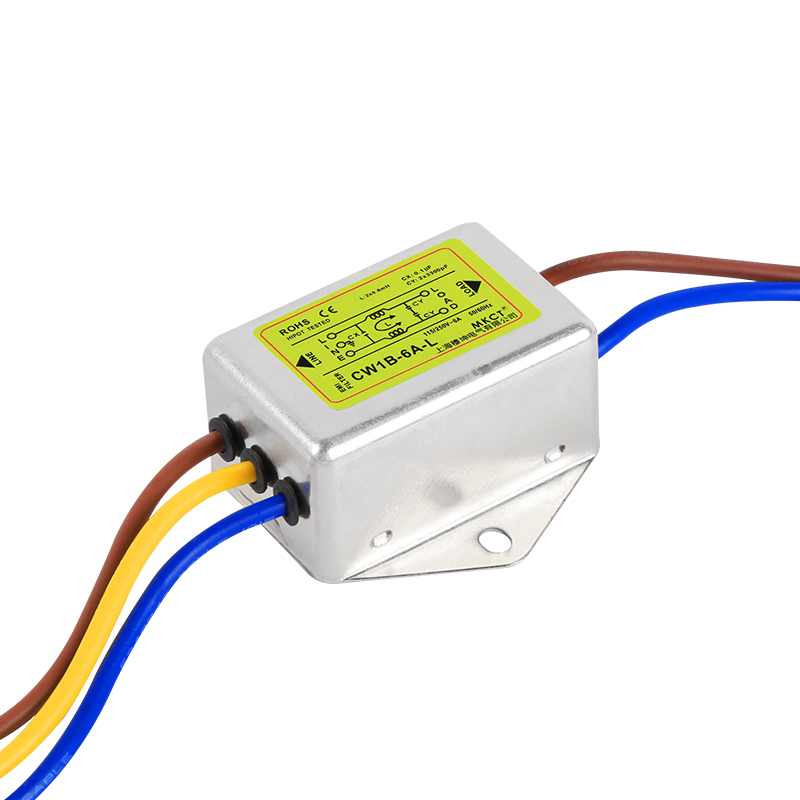 CW1B-1A/3A/6A/10A-L 115/250VAC Einphasiger EMI-Netzfilter vom Leitungstyp